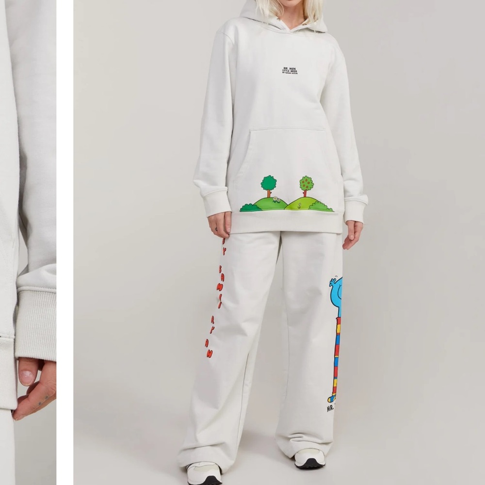 White Graphic Hoodie